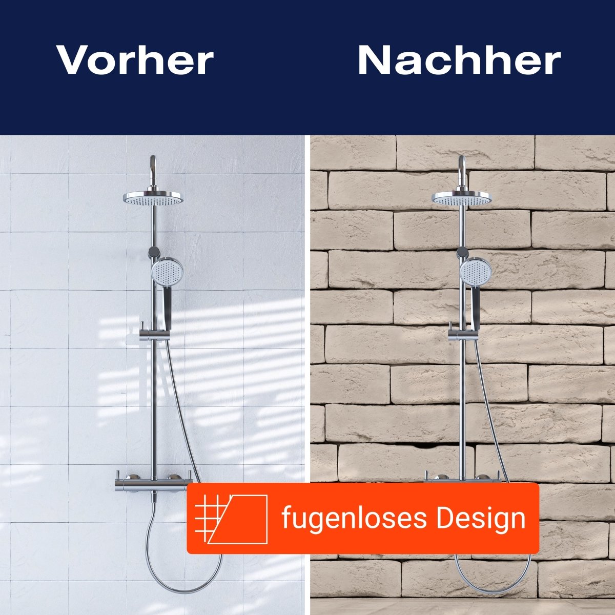 Duschwand Vintage weisse Mauer M0702 entdecken - Bild 9 Duschwand Vintage weisse Mauer M0702 entdecken - Bild 9