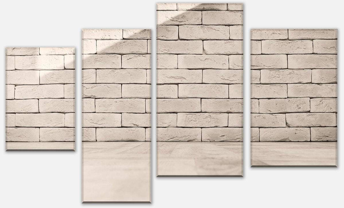 Leinwandbild Mehrteiler Vintage weisse Mauer M0702 Leinwandbild Mehrteiler Vintage weisse Mauer M0702