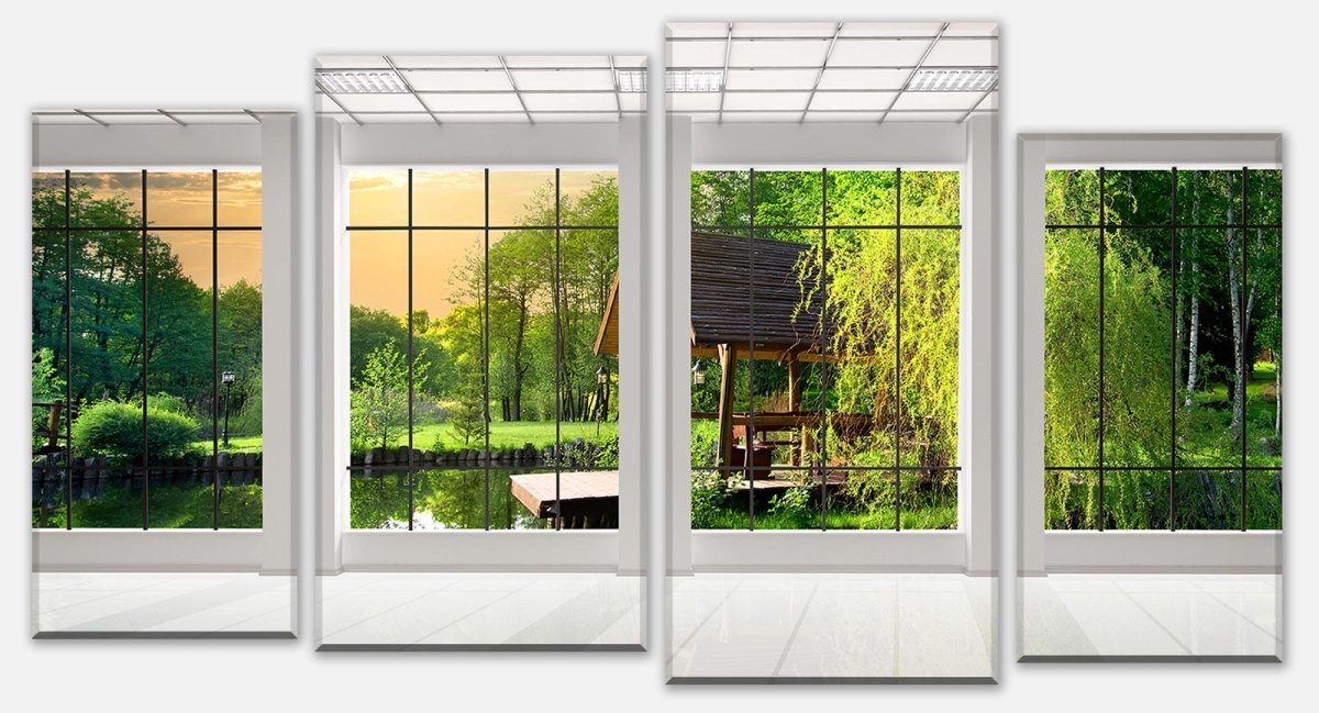 Leinwandbild Mehrteiler Fenster aussicht M0703 Leinwandbild Mehrteiler Fenster aussicht M0703