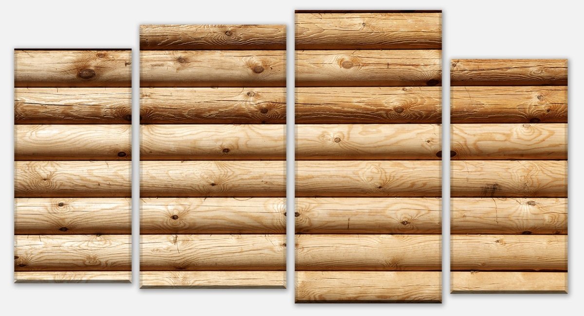 Leinwandbild Mehrteiler Rustik Holzwand M0704 Leinwandbild Mehrteiler Rustik Holzwand M0704