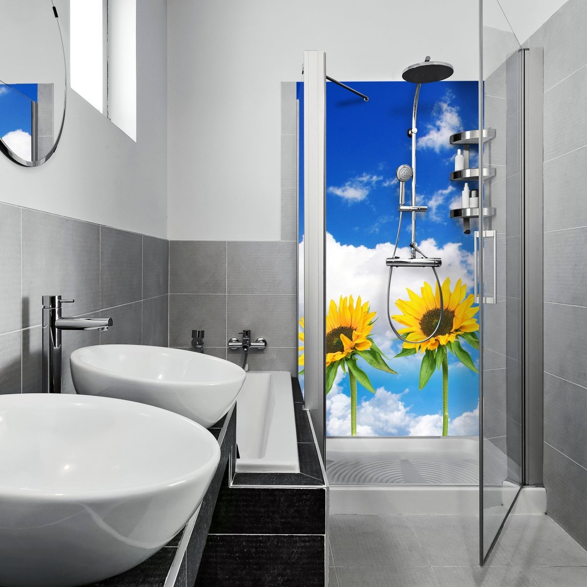 Duschwand Sonnenblumen M0705 entdecken - Bild 1 Duschwand Sonnenblumen M0705 entdecken - Bild 1