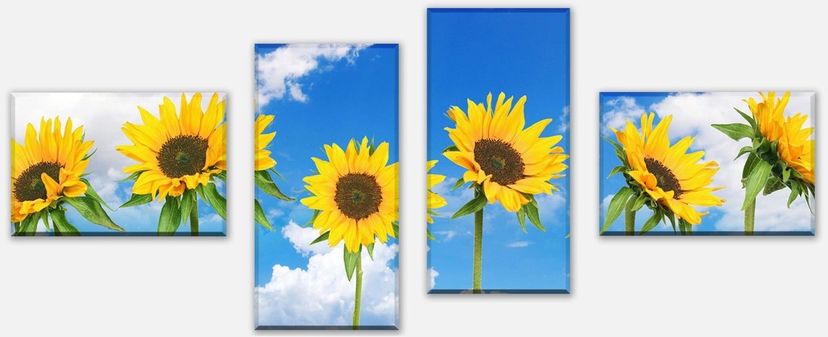 Leinwandbild Mehrteiler Sonnenblumen M0705 Leinwandbild Mehrteiler Sonnenblumen M0705