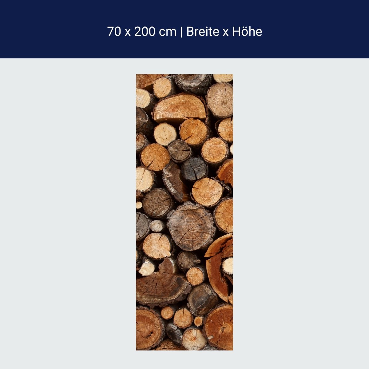 Duschwand Brennholz Haufen M0706 Duschwand Brennholz Haufen M0706