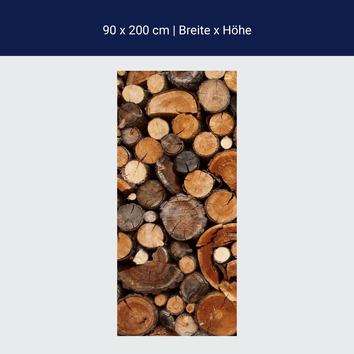 Duschwand Brennholz Haufen M0706 Duschwand Brennholz Haufen M0706