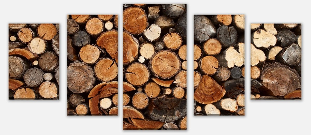 Leinwandbild Mehrteiler Brennholz Haufen M0706 entdecken - Bild 1 Leinwandbild Mehrteiler Brennholz Haufen M0706 entdecken - Bild 1