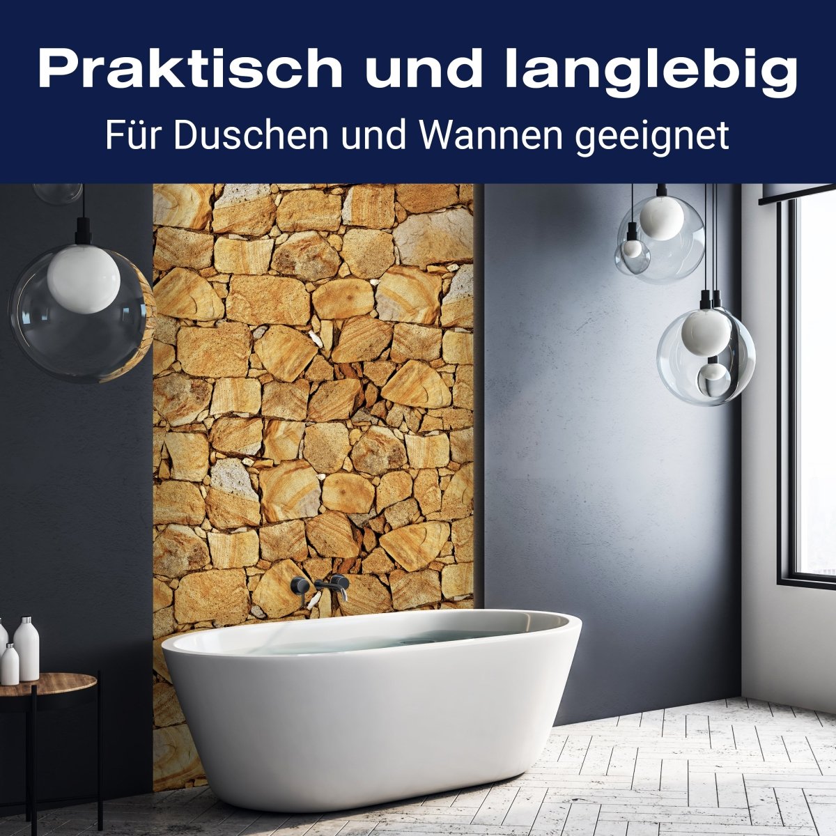Duschwand Steinmauer M0707 entdecken - Bild 3 Duschwand Steinmauer M0707 entdecken - Bild 3