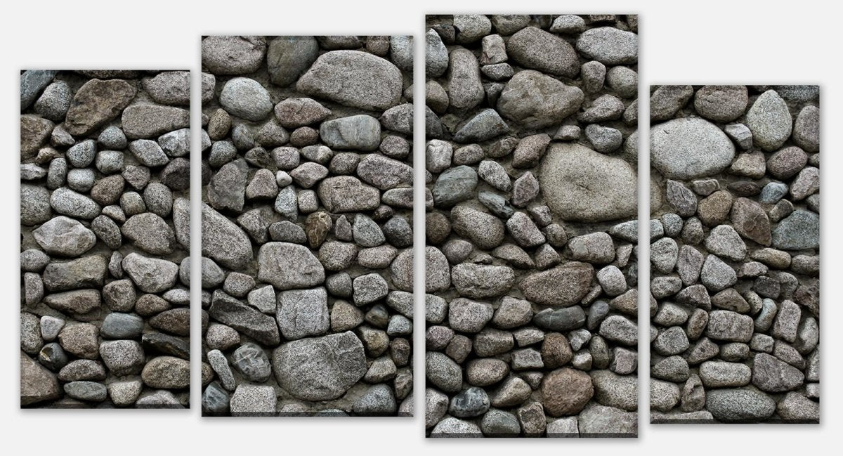 Leinwandbild Mehrteiler Runder Natursteinmauer M0708 Leinwandbild Mehrteiler Runder Natursteinmauer M0708