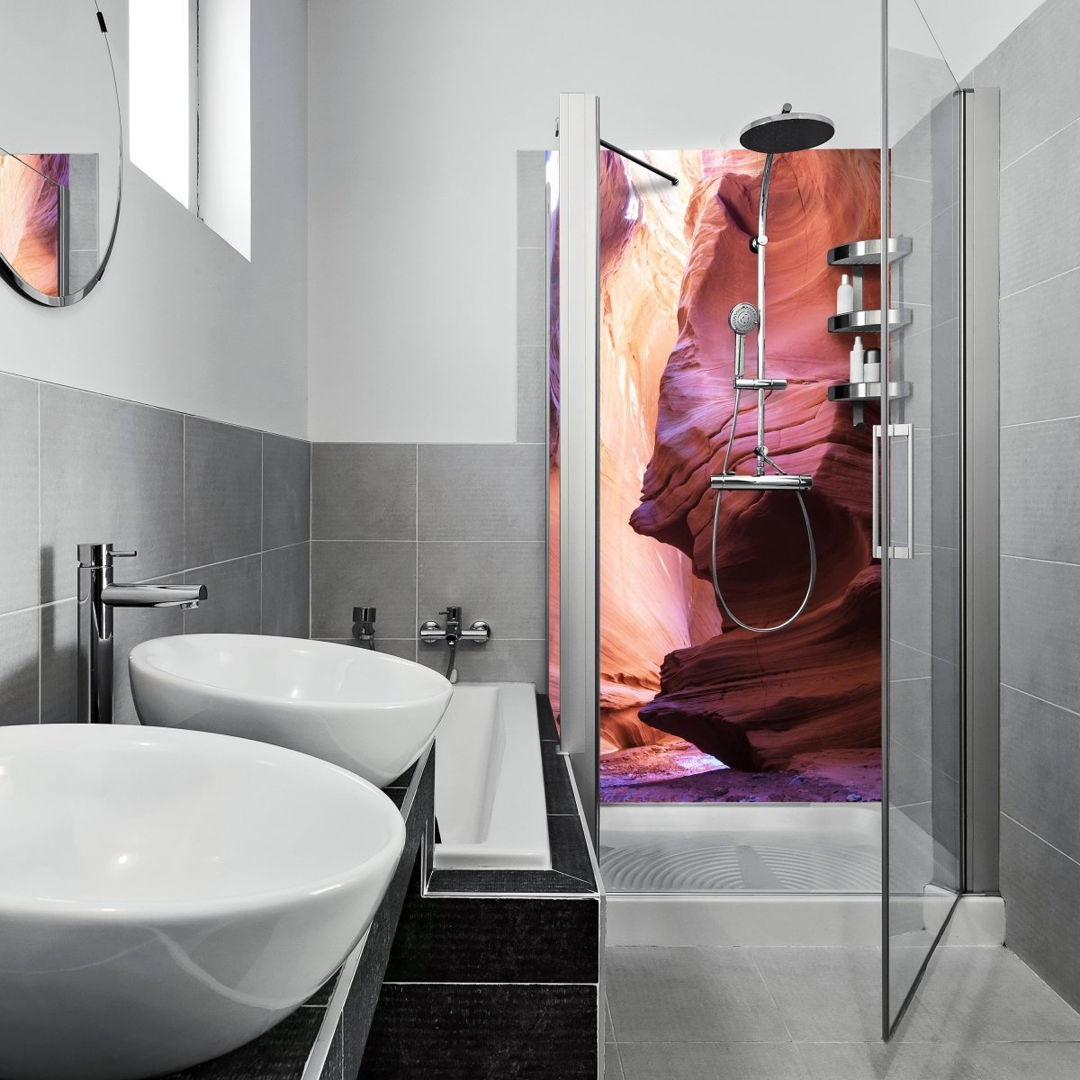 Duschwand Slot Canyon im Grand Escalante, USA M0709 entdecken - Bild 1 Duschwand Slot Canyon im Grand Escalante, USA M0709 entdecken - Bild 1