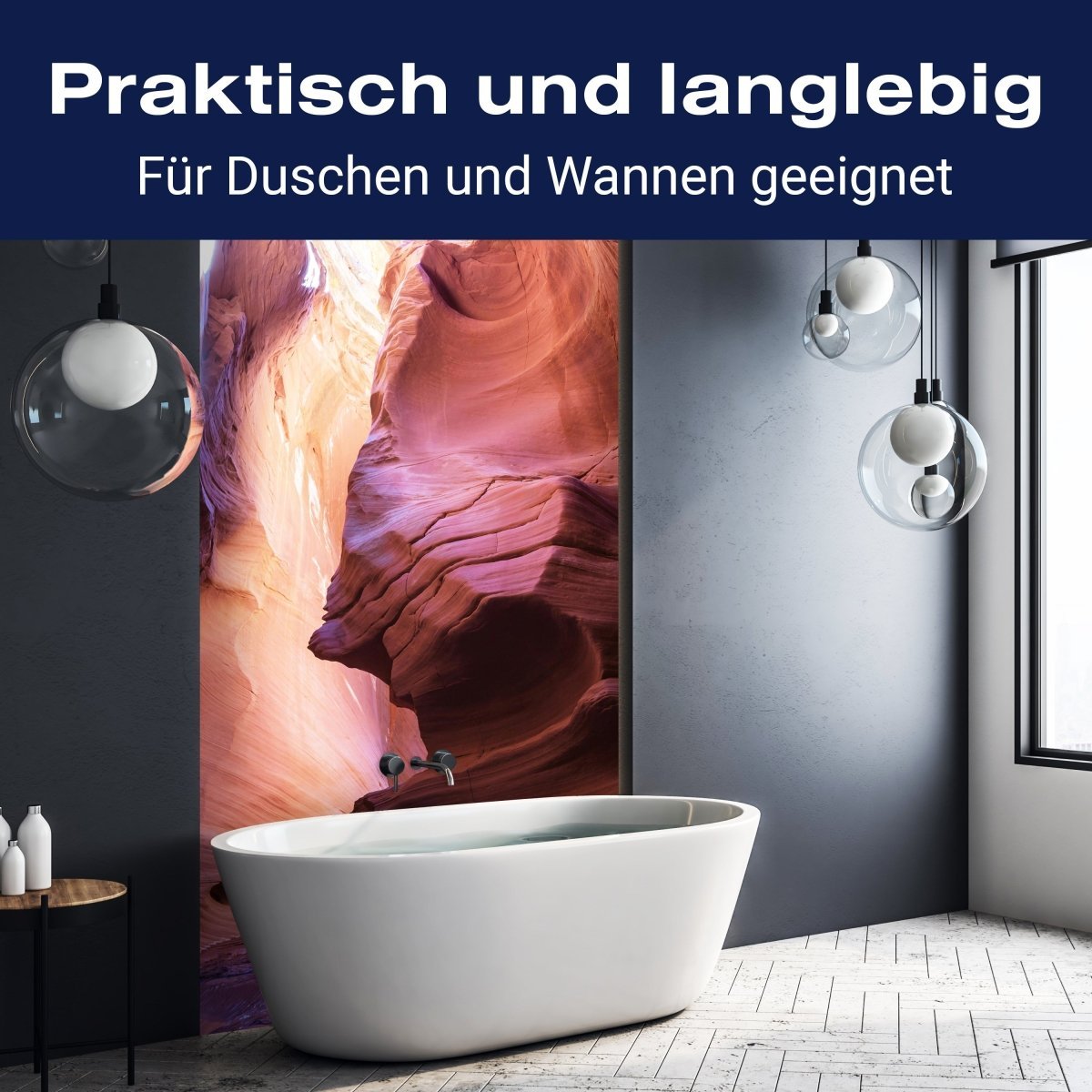 Duschwand Slot Canyon im Grand Escalante, USA M0709 entdecken - Bild 3 Duschwand Slot Canyon im Grand Escalante, USA M0709 entdecken - Bild 3