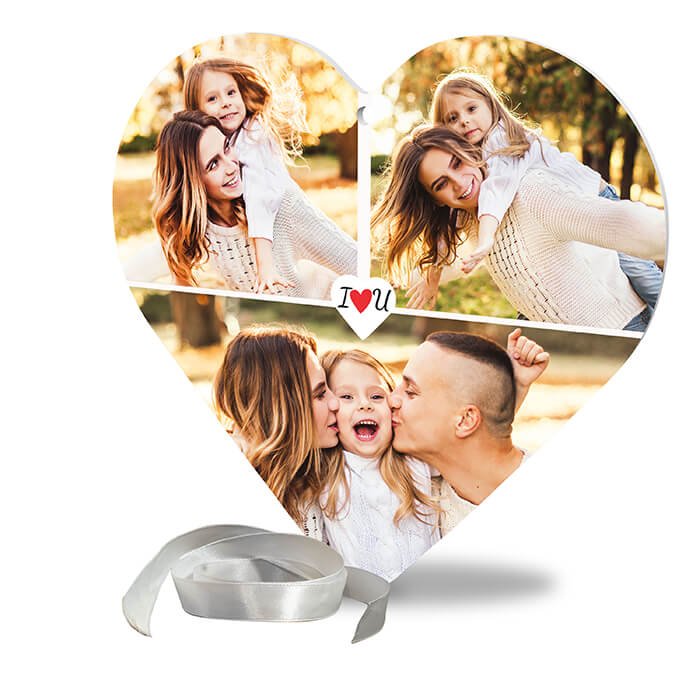 Acrylglasherz mit Bildercollage 3 Bilder M0711 - Bild 3 Acrylglasherz mit Bildercollage 3 Bilder M0711 - Bild 3