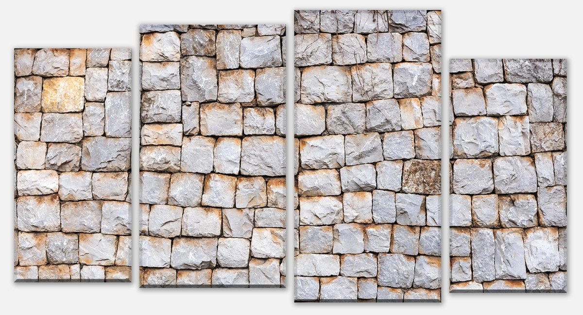 Leinwandbild Mehrteiler Pflastersteine Granit M0712 Leinwandbild Mehrteiler Pflastersteine Granit M0712