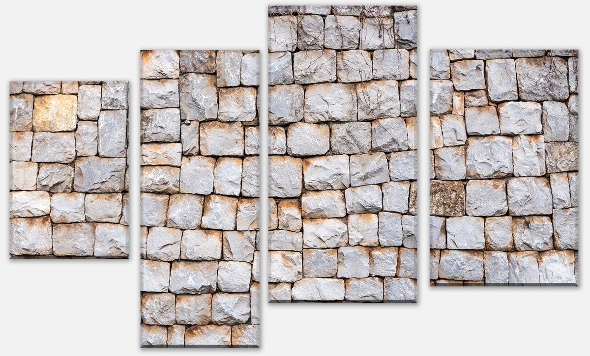 Leinwandbild Mehrteiler Pflastersteine Granit M0712 Leinwandbild Mehrteiler Pflastersteine Granit M0712