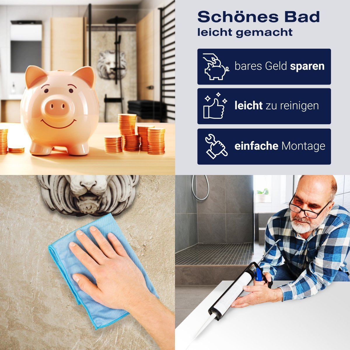 Duschwand Alte Marmor Löwenkopf M0713 entdecken - Bild 7 Duschwand Alte Marmor Löwenkopf M0713 entdecken - Bild 7