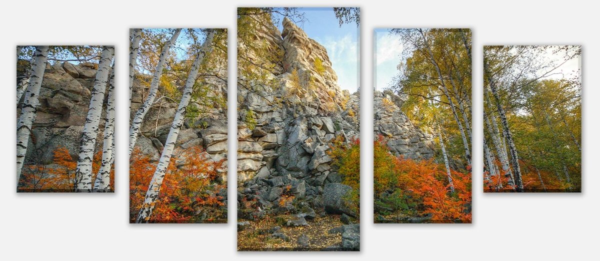 Leinwandbild Mehrteiler Herbst Birkenbaum Wald M0716 entdecken - Bild 1 Leinwandbild Mehrteiler Herbst Birkenbaum Wald M0716 entdecken - Bild 1
