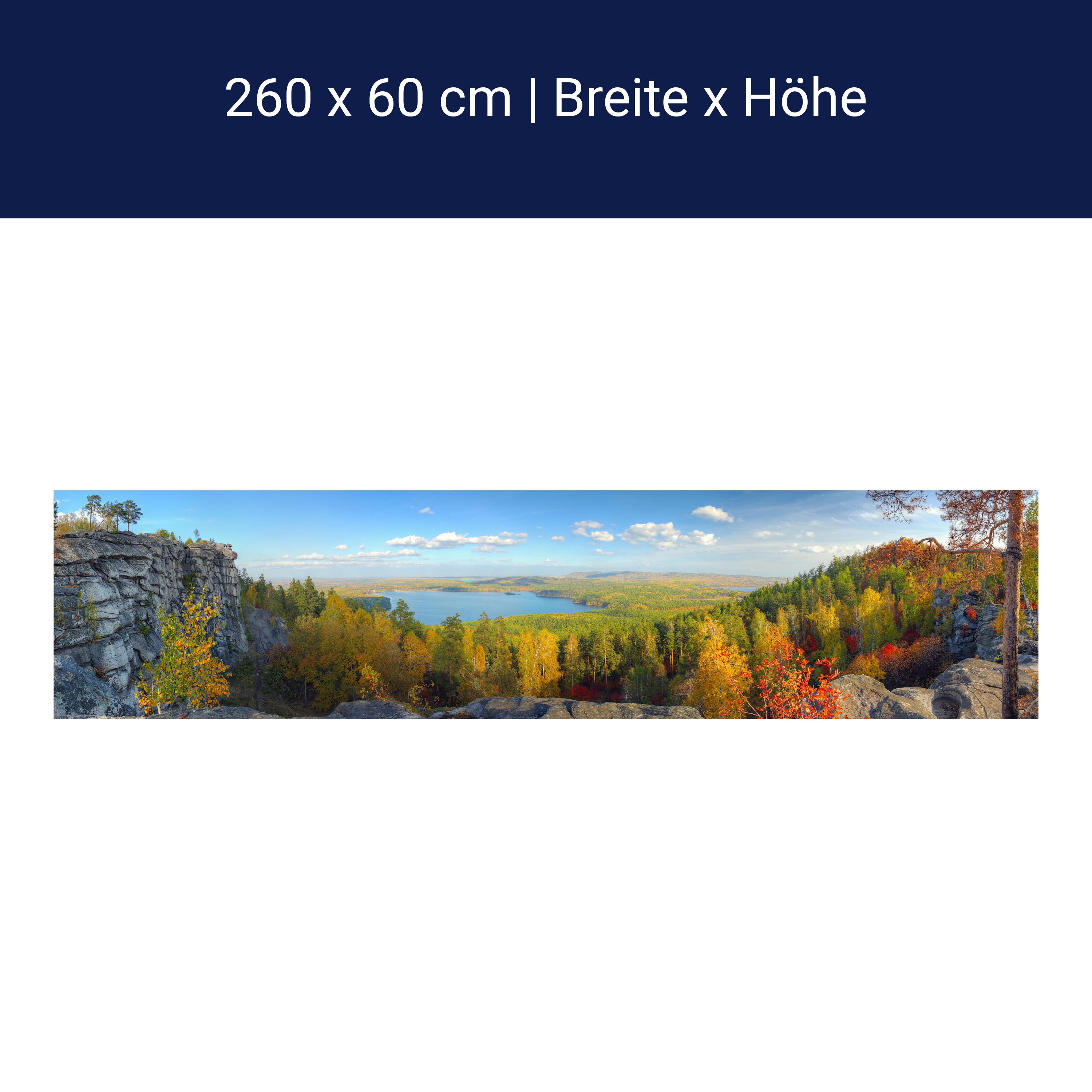 Küchenrückwand Herbstlandschaft mit Bergen und See M0717 Küchenrückwand Herbstlandschaft mit Bergen und See M0717