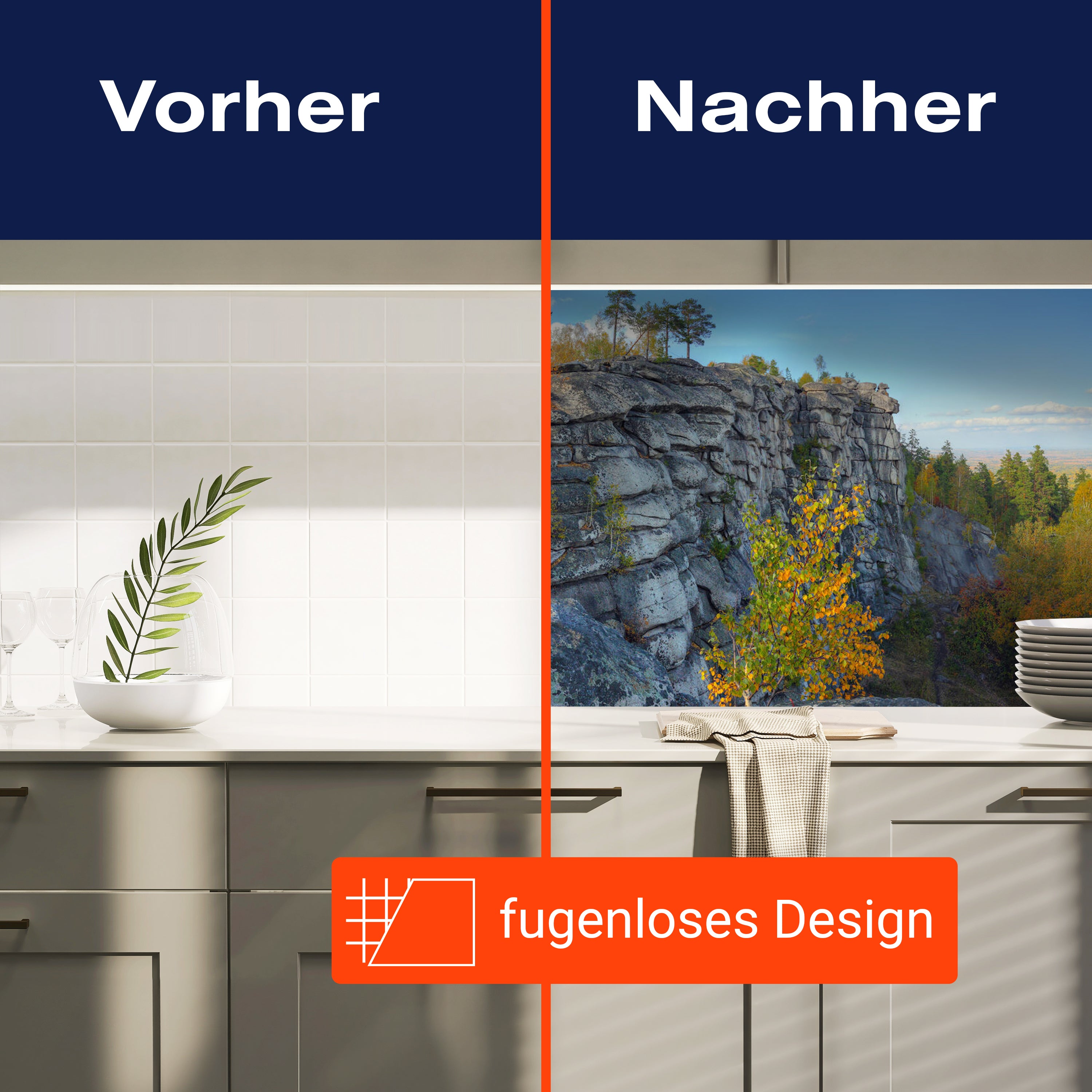 Küchenrückwand Herbstlandschaft mit Bergen und See M0717 entdecken - Bild 9 Küchenrückwand Herbstlandschaft mit Bergen und See M0717 entdecken - Bild 9