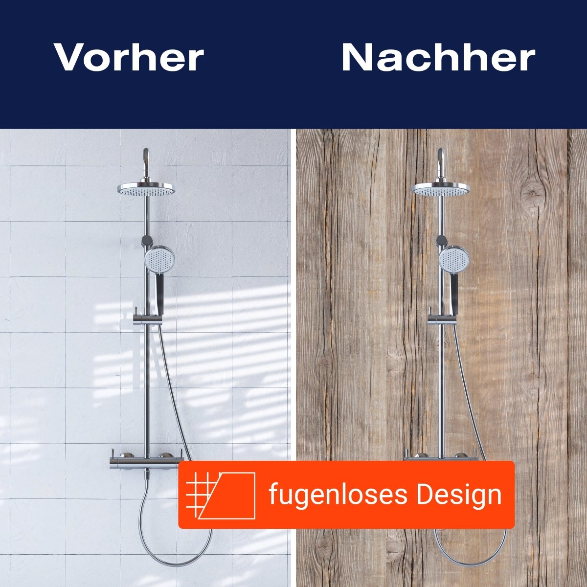 Duschwand Holzbrett M0720 entdecken - Bild 9 Duschwand Holzbrett M0720 entdecken - Bild 9