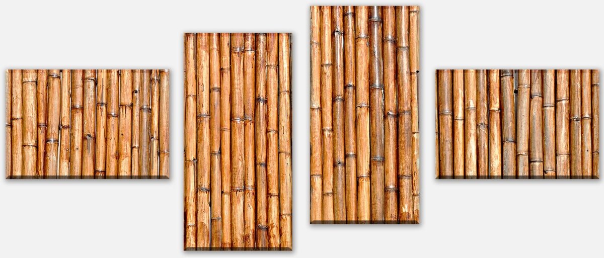 Leinwandbild Mehrteiler Trockenes Bambusholz M0721 Leinwandbild Mehrteiler Trockenes Bambusholz M0721