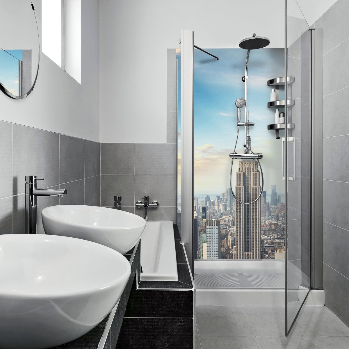 Duschwand Midtown und Manhattan - NYC M0725 entdecken - Bild 1 Duschwand Midtown und Manhattan - NYC M0725 entdecken - Bild 1