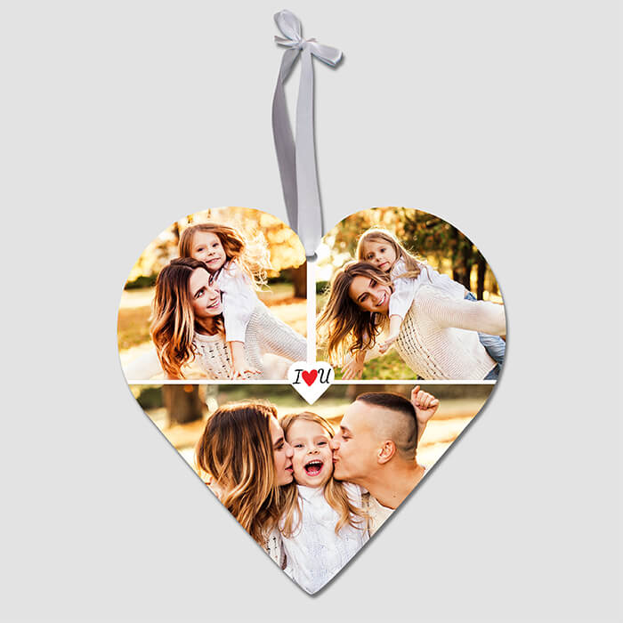 Acrylglasherz mit Bildercollage 3 Bilder und Geschenkbox M0725 - Bild 2 Acrylglasherz mit Bildercollage 3 Bilder und Geschenkbox M0725 - Bild 2
