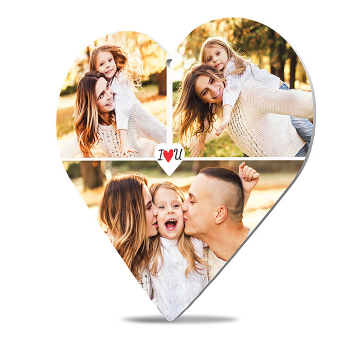 Acrylglasherz mit Bildercollage 3 Bilder und Geschenkbox M0725 - Bild 3 Acrylglasherz mit Bildercollage 3 Bilder und Geschenkbox M0725 - Bild 3