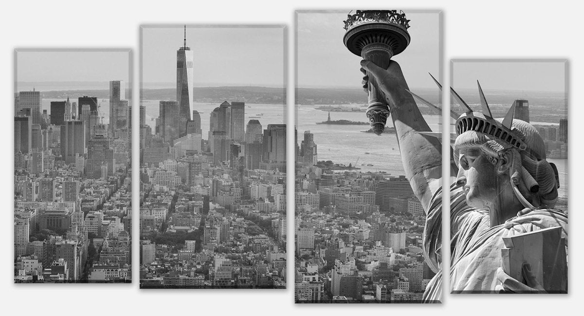 Leinwandbild Mehrteiler Manhattan Liberty Statue M0727 Leinwandbild Mehrteiler Manhattan Liberty Statue M0727