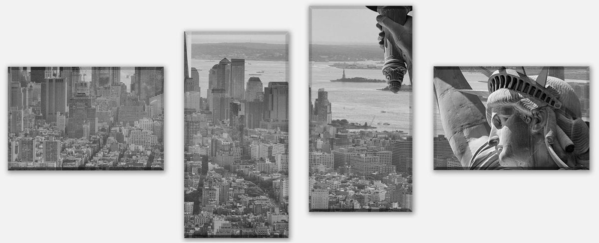 Leinwandbild Mehrteiler Manhattan Liberty Statue M0727 Leinwandbild Mehrteiler Manhattan Liberty Statue M0727