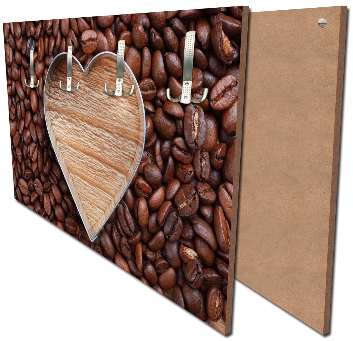 Garderobe Kaffeebohnen und Kaffeeherzen M0731 Garderobe Kaffeebohnen und Kaffeeherzen M0731