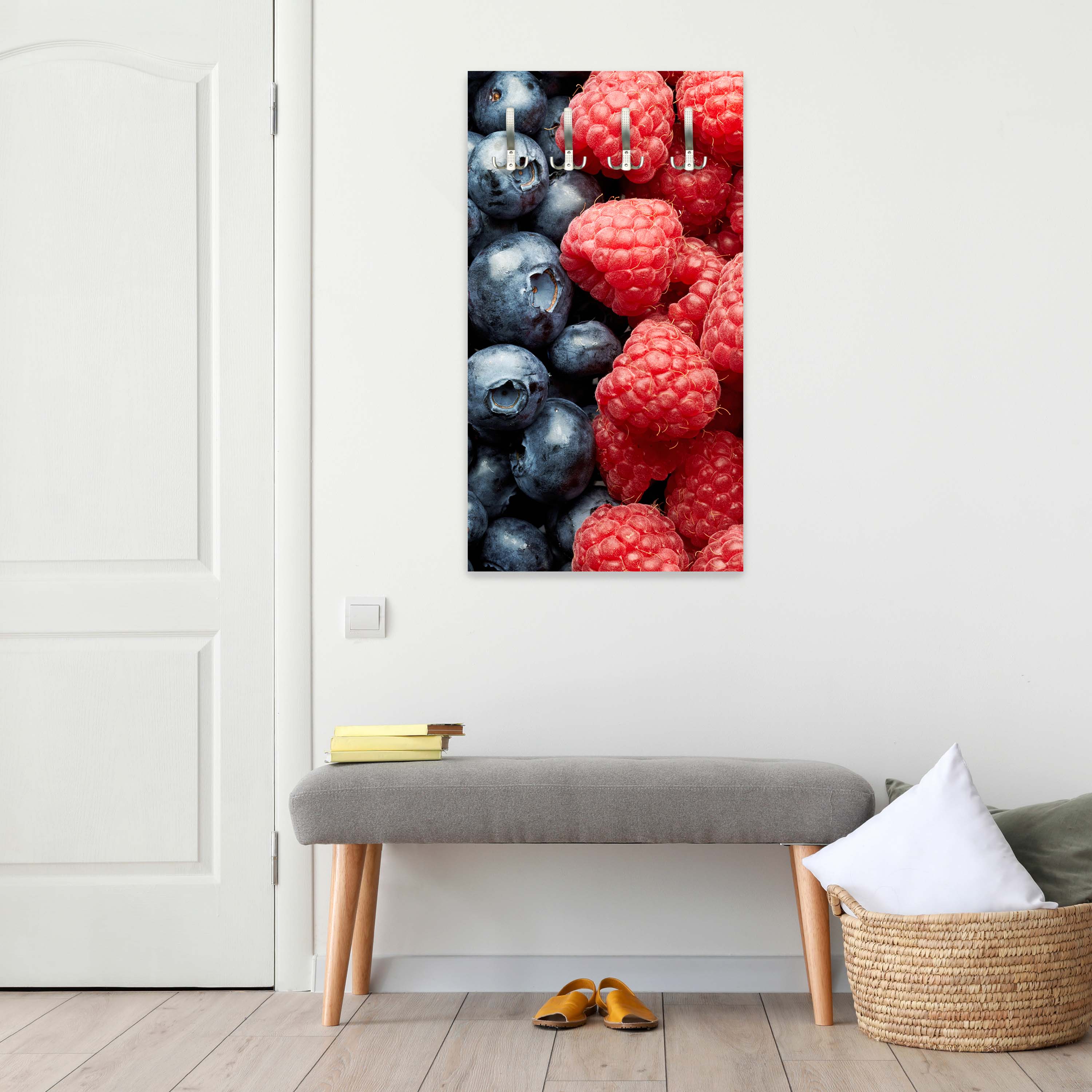 Garderobe Heidelbeeren und Himbeeren M0732 entdecken - Bild 2 Garderobe Heidelbeeren und Himbeeren M0732 entdecken - Bild 2