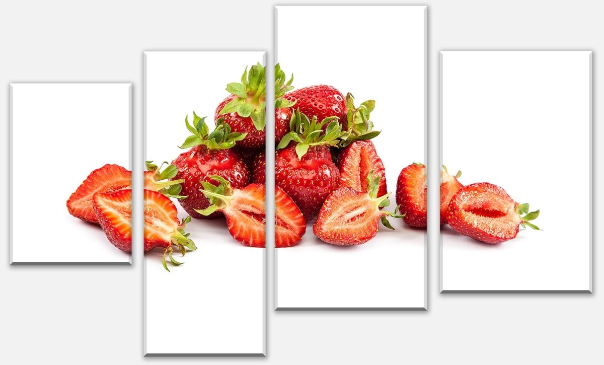 Leinwandbild Mehrteiler Erdbeeren M0734 Leinwandbild Mehrteiler Erdbeeren M0734