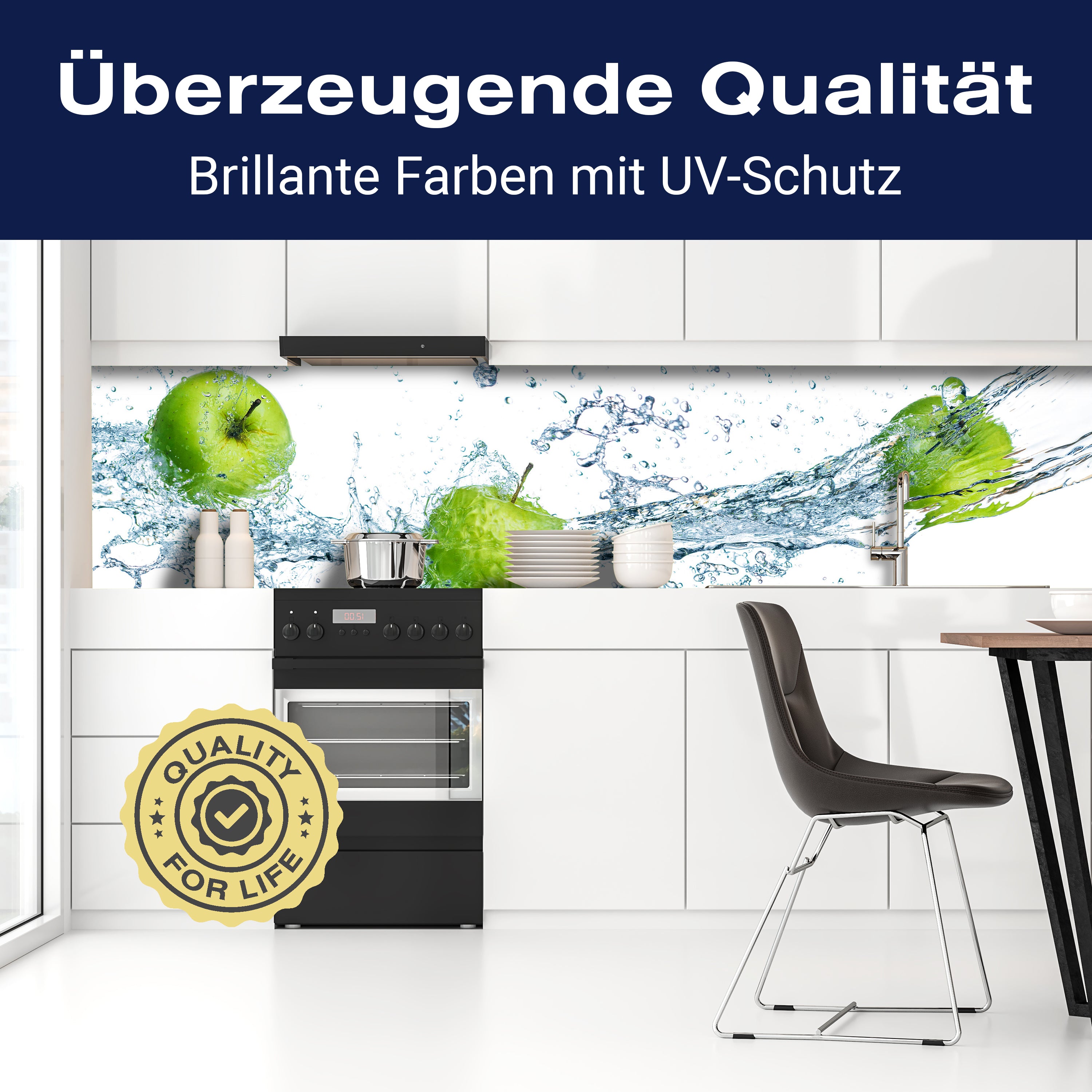 Küchenrückwand grüner Apfel M0736 entdecken - Bild 2 Küchenrückwand grüner Apfel M0736 entdecken - Bild 2