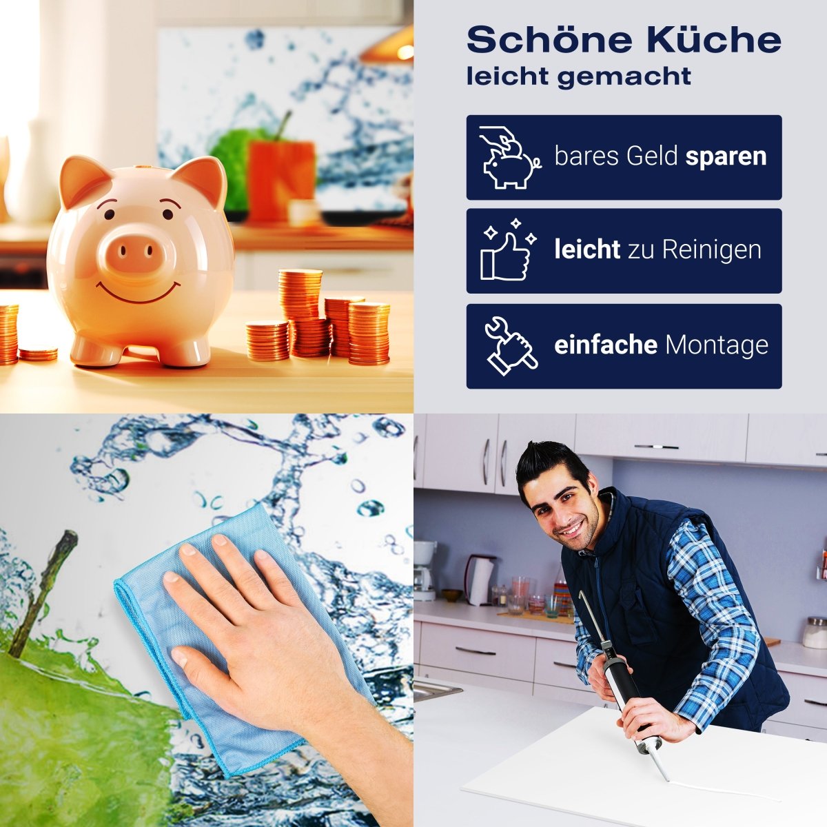 Küchenrückwand grüner Apfel M0736 entdecken - Bild 7 Küchenrückwand grüner Apfel M0736 entdecken - Bild 7