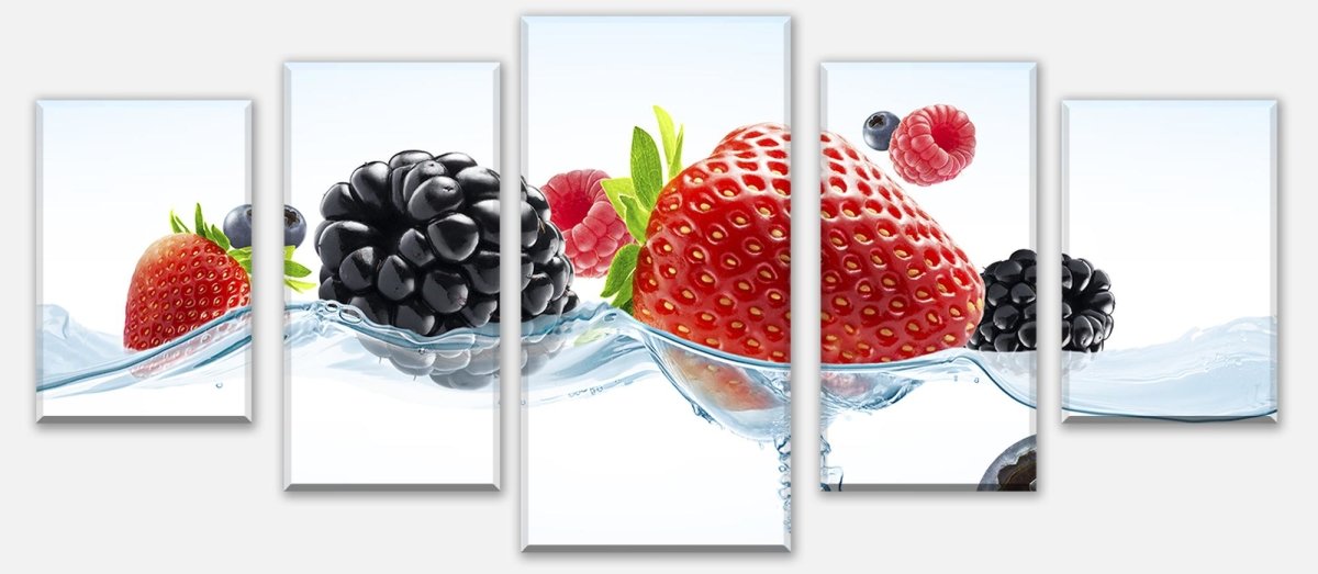 Leinwandbild Mehrteiler Close up Blick frische Beeren M0737 entdecken - Bild 1 Leinwandbild Mehrteiler Close up Blick frische Beeren M0737 entdecken - Bild 1