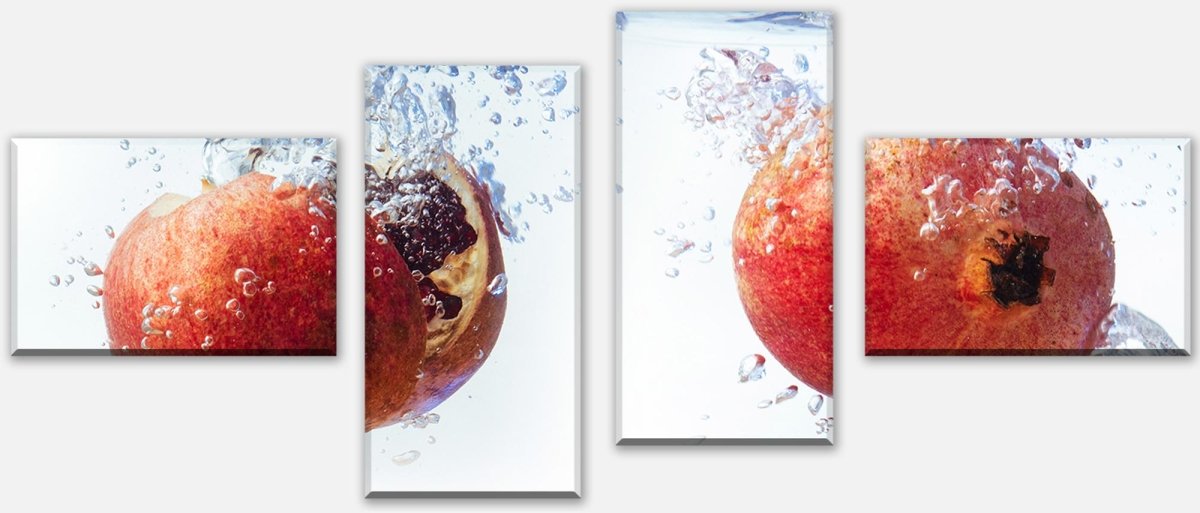Leinwandbild Mehrteiler Granatapfel im Wasser M0738 Leinwandbild Mehrteiler Granatapfel im Wasser M0738