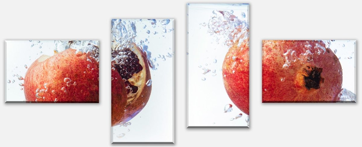 Leinwandbild Mehrteiler Granatapfel im Wasser M0738 Leinwandbild Mehrteiler Granatapfel im Wasser M0738