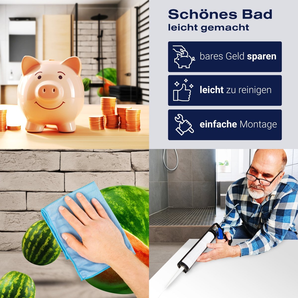 Duschwand Pac - Melone M0739 entdecken - Bild 7 Duschwand Pac - Melone M0739 entdecken - Bild 7