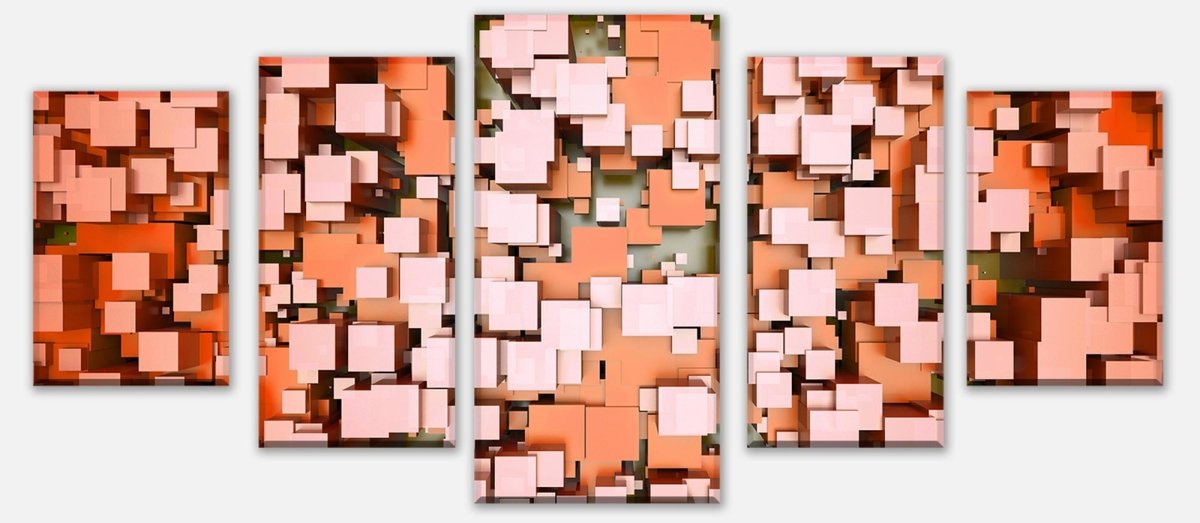 Leinwandbild Mehrteiler Ein kubischer bunter Hintergrund M0764 entdecken - Bild 1 Leinwandbild Mehrteiler Ein kubischer bunter Hintergrund M0764 entdecken - Bild 1