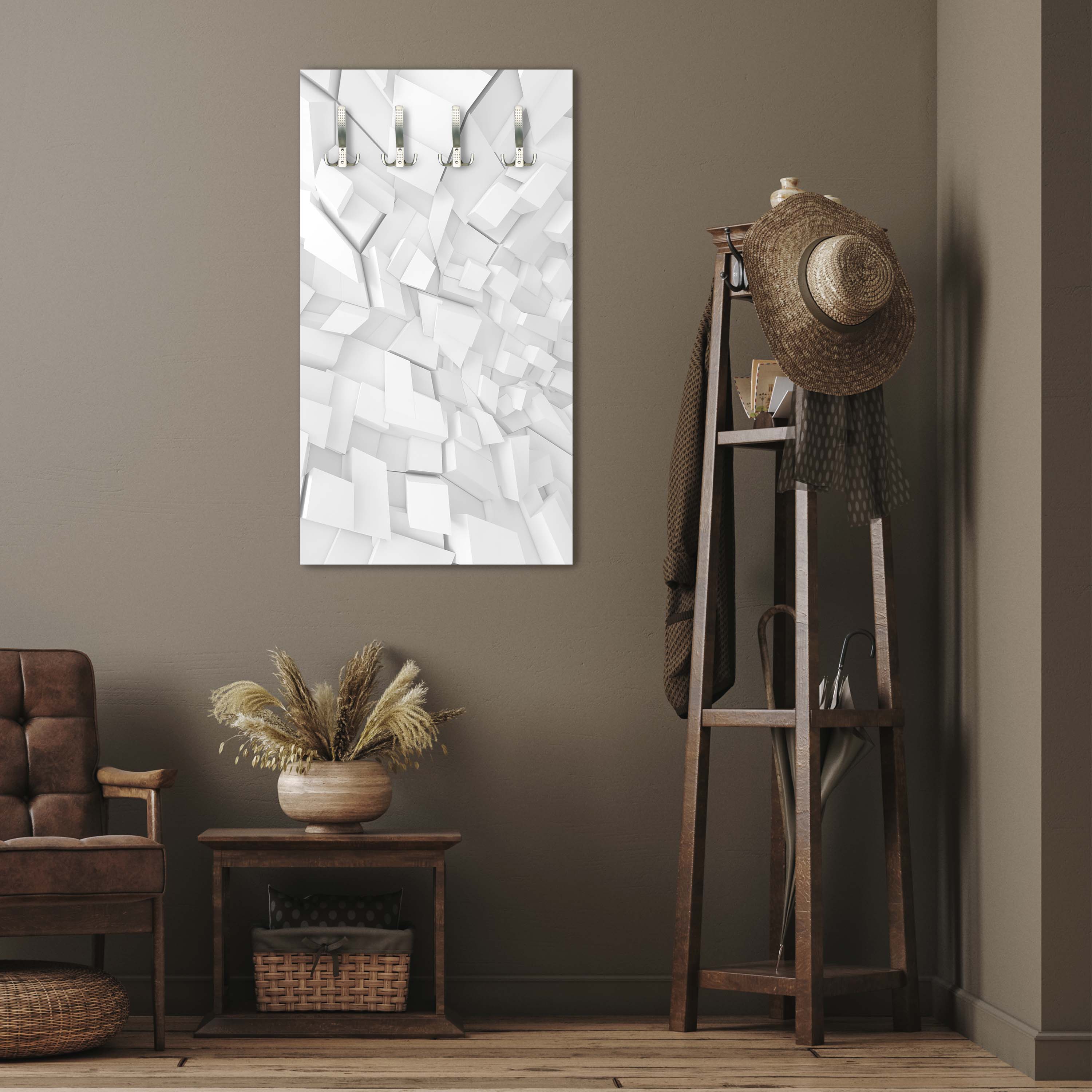 Garderobe Innenmuster mit chaotischen Blöcken M0767 entdecken - Bild 2 Garderobe Innenmuster mit chaotischen Blöcken M0767 entdecken - Bild 2