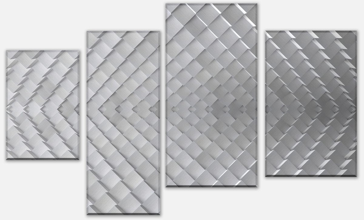 Leinwandbild Mehrteiler Eine abstrakte Metallkulisse M0769 Leinwandbild Mehrteiler Eine abstrakte Metallkulisse M0769