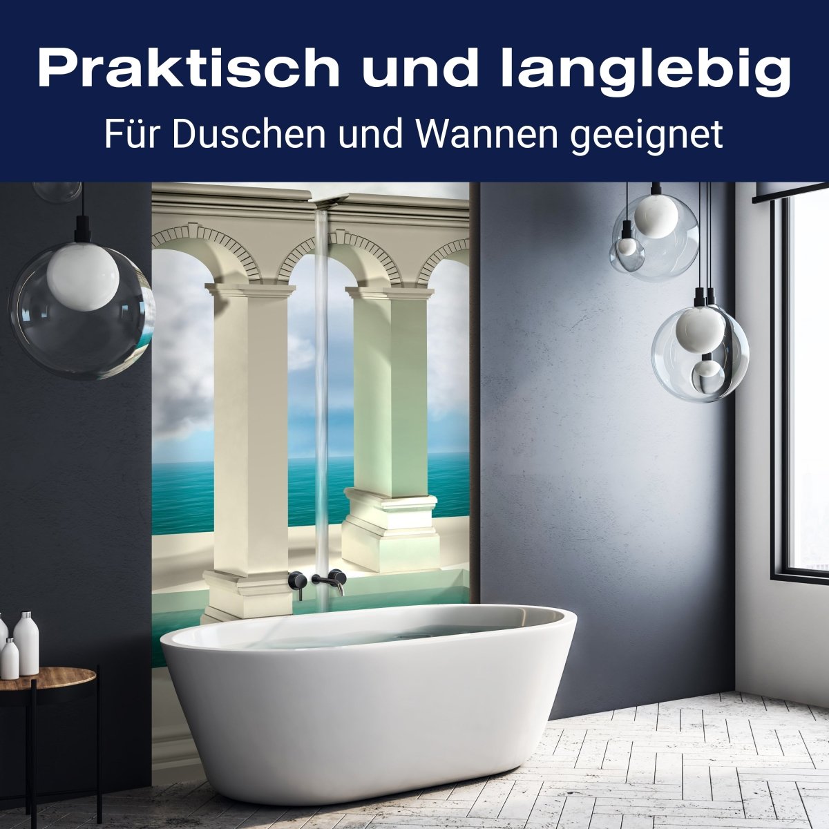 Duschwand optische Täuschung eines Wasserfalls M0774 entdecken - Bild 3 Duschwand optische Täuschung eines Wasserfalls M0774 entdecken - Bild 3