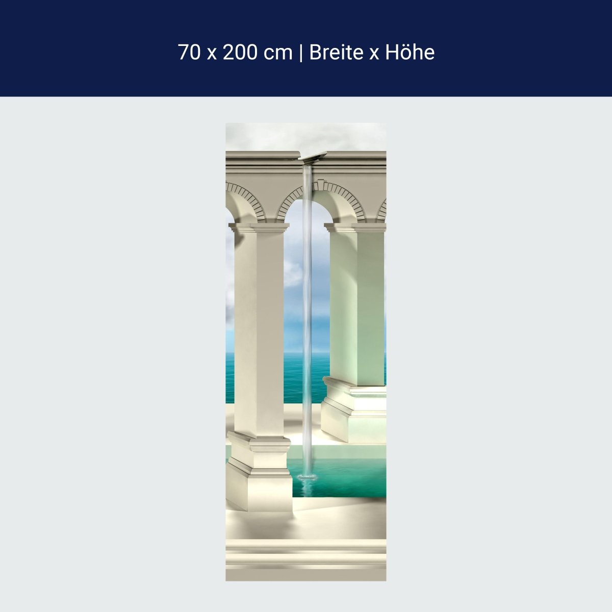 Duschwand optische Täuschung eines Wasserfalls M0774 Duschwand optische Täuschung eines Wasserfalls M0774