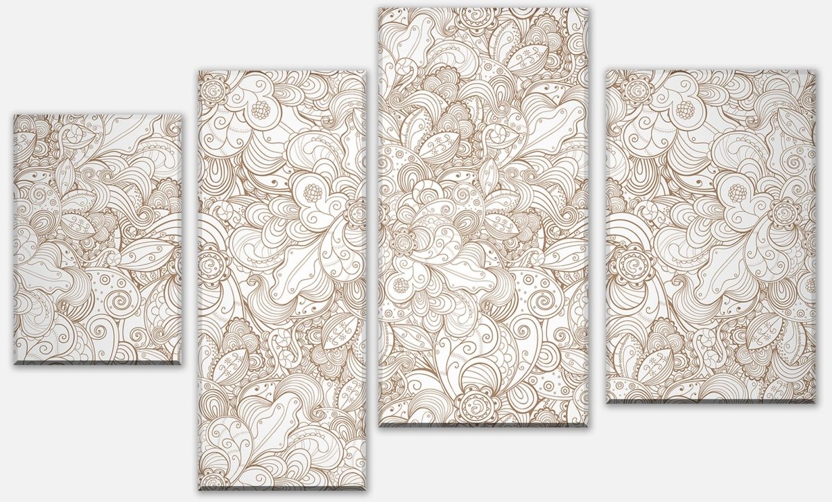 Leinwandbild Mehrteiler Floral abstrakten Hintergrund M0775 Leinwandbild Mehrteiler Floral abstrakten Hintergrund M0775