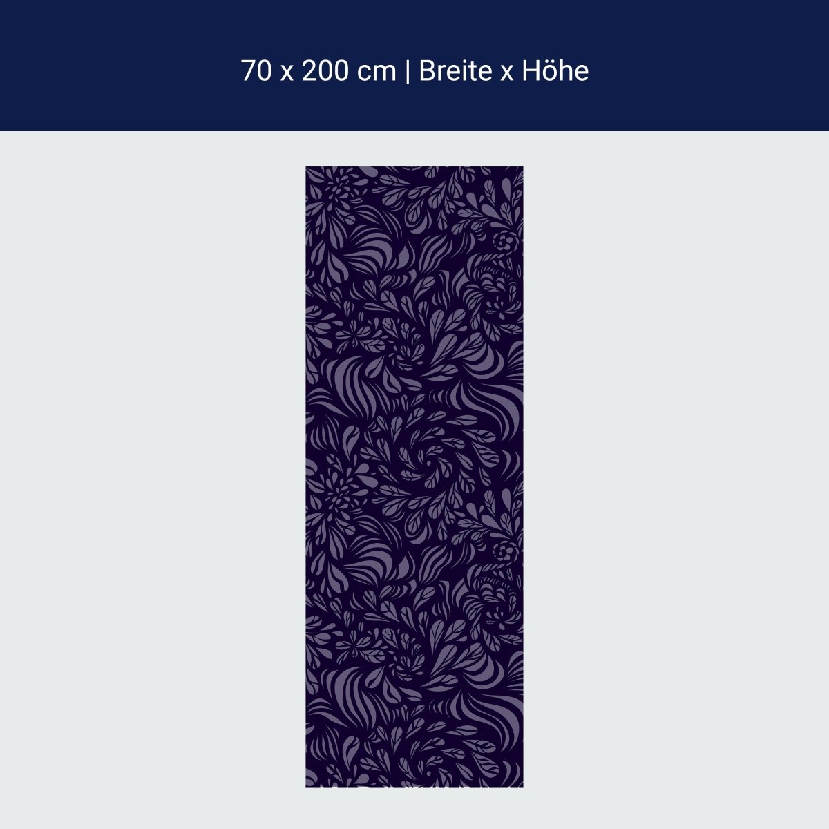 Duschwand Abstraktes Fantasie Blumenmuster M0778 Duschwand Abstraktes Fantasie Blumenmuster M0778