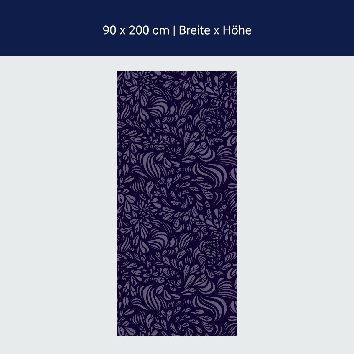 Duschwand Abstraktes Fantasie Blumenmuster M0778 Duschwand Abstraktes Fantasie Blumenmuster M0778