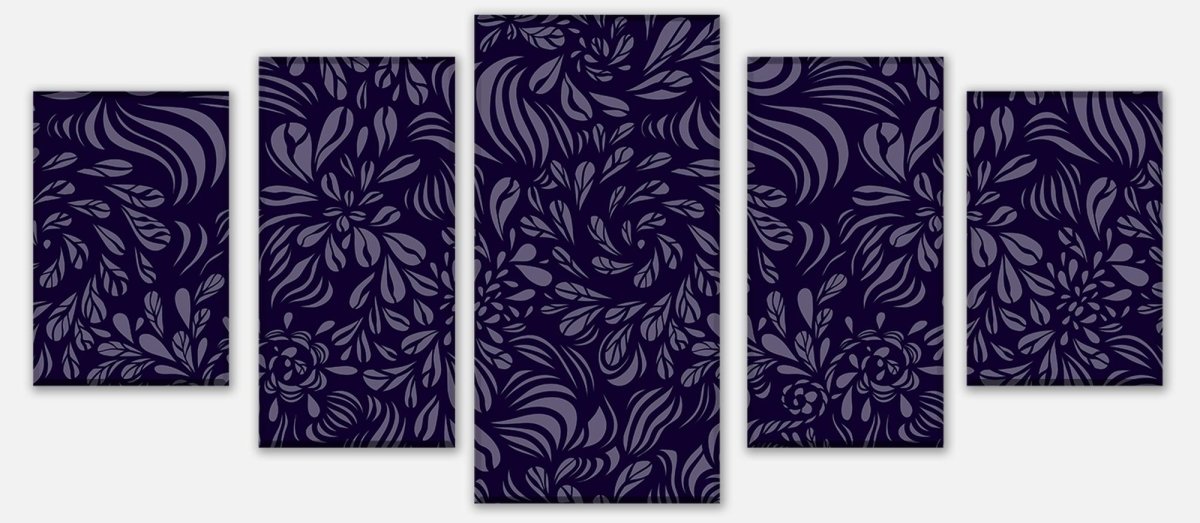 Leinwandbild Mehrteiler Abstraktes Fantasie Blumenmuster M0778 entdecken - Bild 1 Leinwandbild Mehrteiler Abstraktes Fantasie Blumenmuster M0778 entdecken - Bild 1