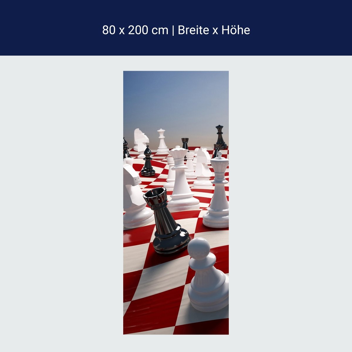 Duschwand Schach auf einem winkenden Schachfeld M0779 Duschwand Schach auf einem winkenden Schachfeld M0779