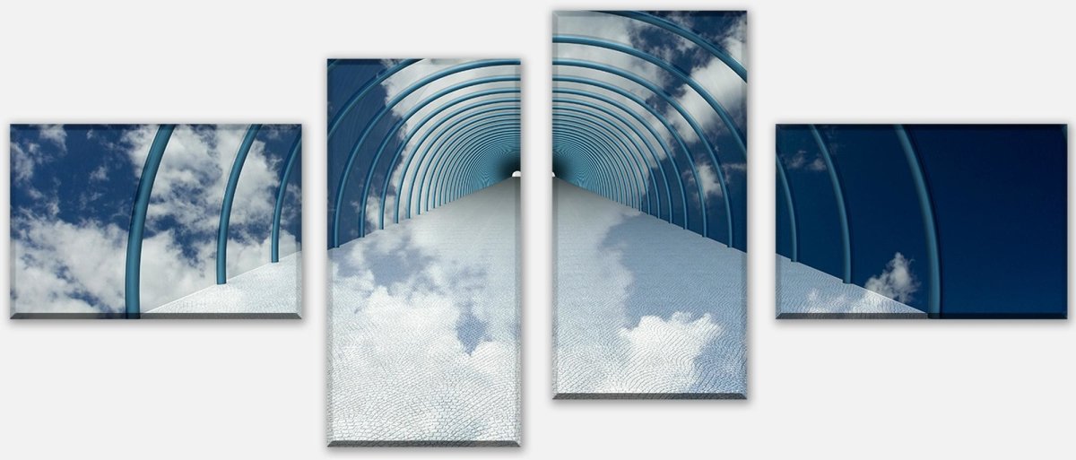 Leinwandbild Mehrteiler Tunnel in Wolken M0784 Leinwandbild Mehrteiler Tunnel in Wolken M0784