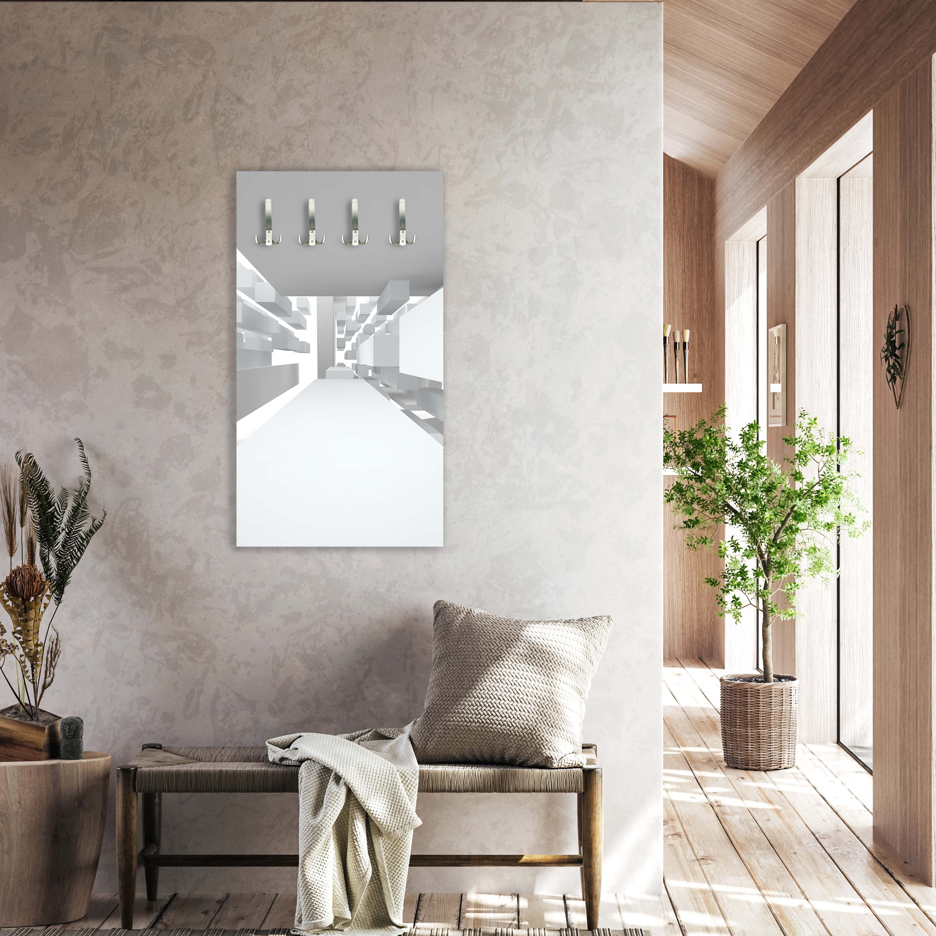 Garderobe Abstrakte weiße Architektur M0787 entdecken - Bild 2 Garderobe Abstrakte weiße Architektur M0787 entdecken - Bild 2