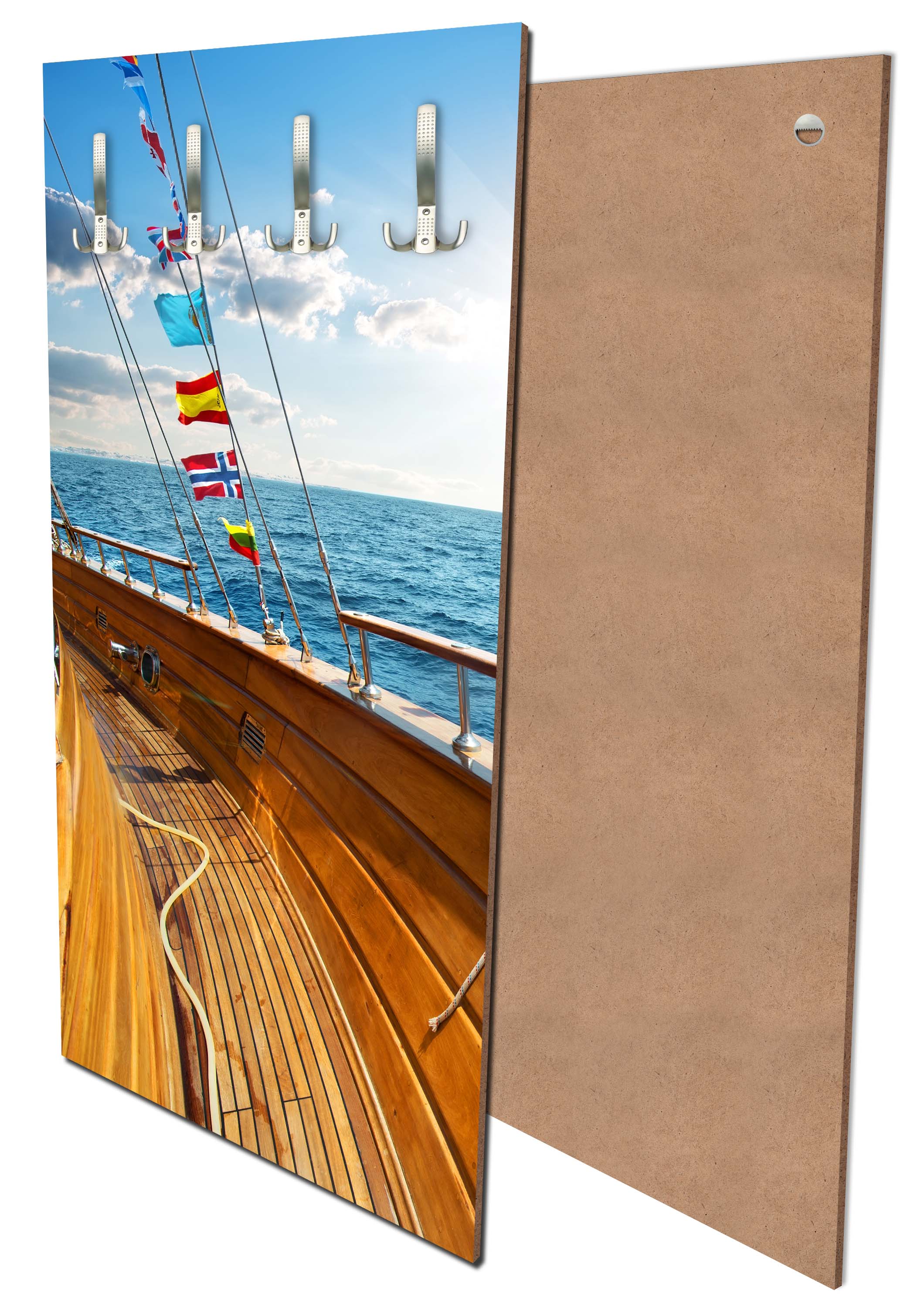 Garderobe Yacht im Meer an sonnigen Tag M0795 entdecken - Bild 1 Garderobe Yacht im Meer an sonnigen Tag M0795 entdecken - Bild 1