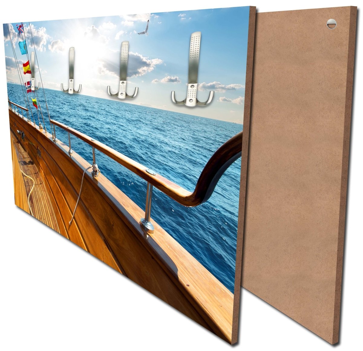 Garderobe Yacht im Meer an sonnigen Tag M0795 Garderobe Yacht im Meer an sonnigen Tag M0795